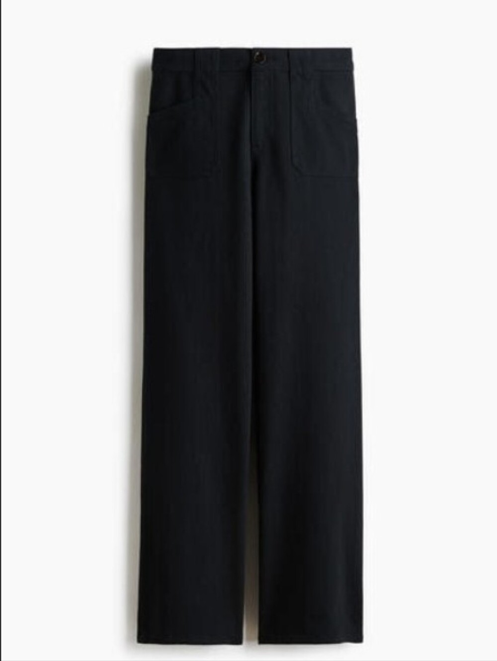 NWT H&M Black Wide-Leg Utility Trousers